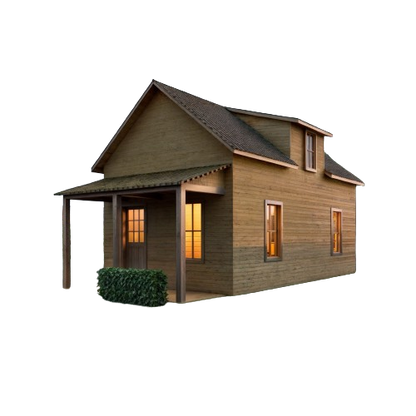 Cabin House Plans | 28'x16' | 224sqft | 2-Story 2-bedroom floorplan Home Building Plans, Tiny house DIY Blueprint