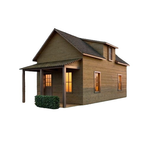 Cabin House Plans | 28'x16' | 224sqft | 2-Story 2-bedroom floorplan Home Building Plans, Tiny house DIY Blueprint