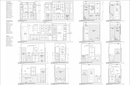Construction Documents for 3-Bedroom 2-Story American Farmhouse - 1945 sqft with Detailed Plans