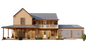 Construction Documents for 3-Bedroom 2-Story American Farmhouse - 1945 sqft with Detailed Plans
