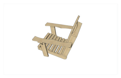 DIY Adirondack Chair Woodworking Plans with Cutlist and Assembly Steps
