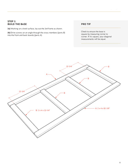 DIY Bike Shed Plans Wood Construction 40”x83” - Complete Materials List & Step by Step Assembly Instructions