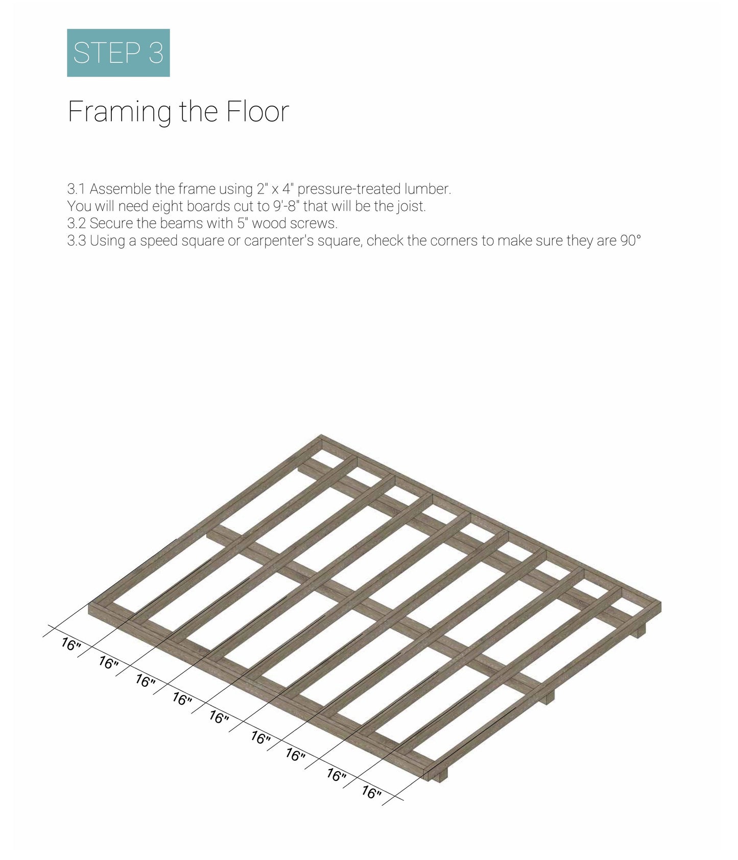 DIY Building Plans for 12'x10' Storage Shed - Elevations, Framing Plan, Step by Step Guide