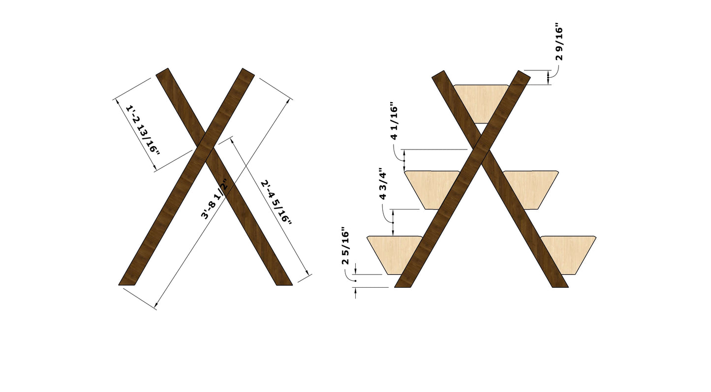 DIY Five Tier Flower Box Woodworking Plans with Detailed Cutlist