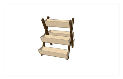 DIY Five Tier Flower Box Woodworking Plans with Detailed Cutlist
