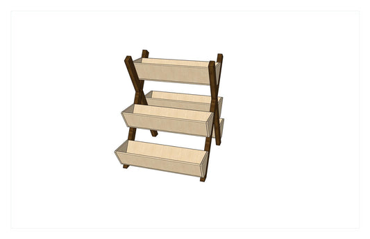 DIY Five Tier Flower Box Woodworking Plans with Detailed Cutlist