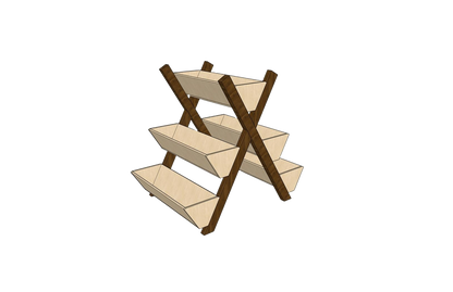 DIY Five Tier Flower Box Woodworking Plans with Detailed Cutlist