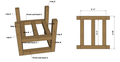 DIY Modern Outdoor Chair Woodworking Plans with Cutlist and Assembly Steps