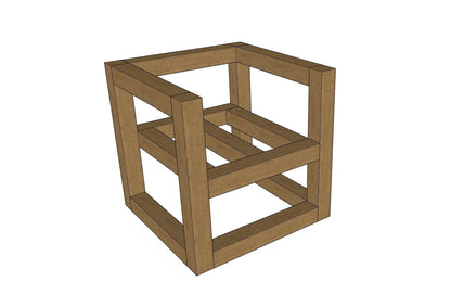 DIY Modern Outdoor Chair Woodworking Plans with Cutlist and Assembly Steps