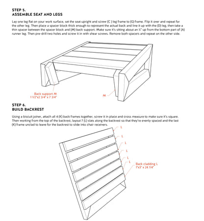 DIY Modern Outdoor Wooden Chair Building Plans - Step by Step Instructions & Shopping List