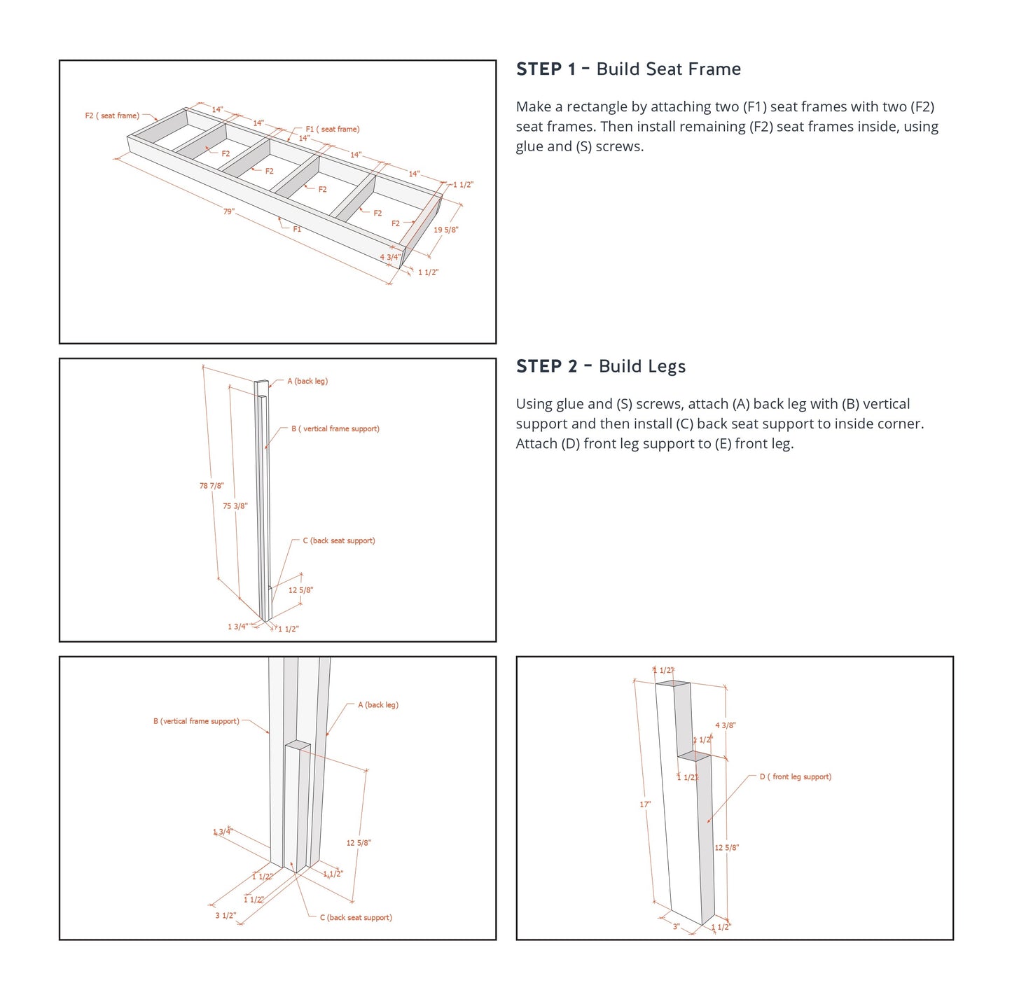 DIY Outdoor Wooden Bench with Privacy Walls Building Plans | Privacy Nook