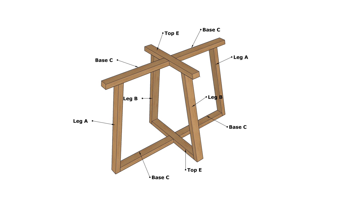 DIY Oval Table Woodworking Plans with Detailed Cutlist and Dimensions