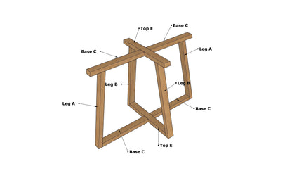 DIY Oval Table Woodworking Plans with Detailed Cutlist and Dimensions
