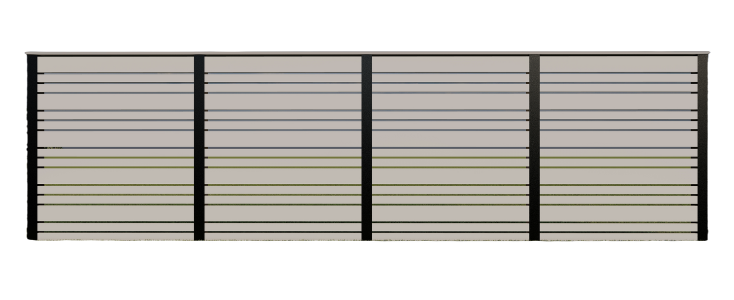 Horizontal Privacy Screen DIY Woodworking Plans – Detailed Instructions for Ground Installation