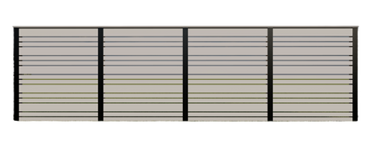 Horizontal Privacy Screen DIY Woodworking Plans – Detailed Instructions for Ground Installation