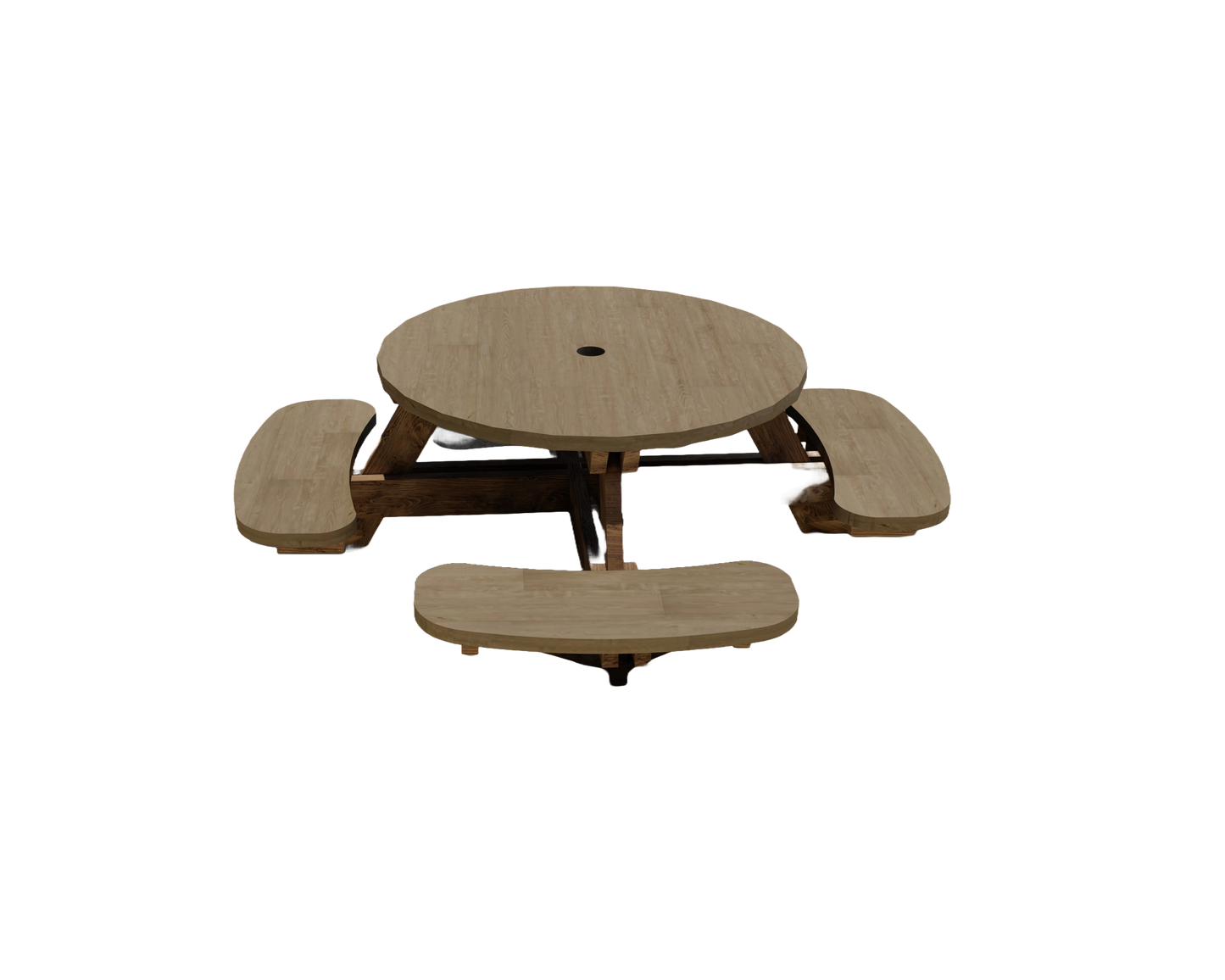 Round Picnic Table Woodworking Plans - Complete Guide with Shopping List & Step by Step Instructions