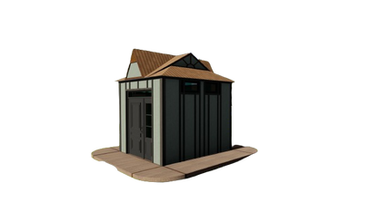 Shed Building Plans - 10'x7.4' with 74sqft Floor Area