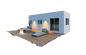Shipping Container Tiny Home Plans 8.4m x 3.1m with Floor Plan, Sections and Elevations