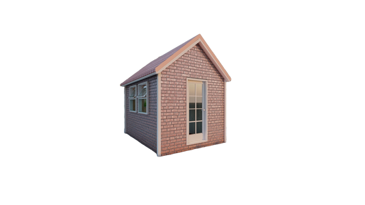 Building Plans for 8' x 12' Tiny Home - 96 sqft Area, Framing & Sheathing Details