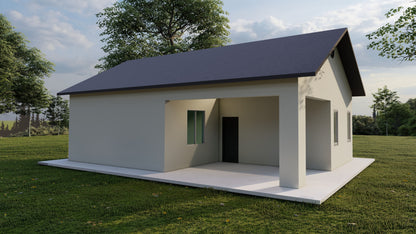 Tiny Home Building Plans - 39'x24' with 750sqft Living Space