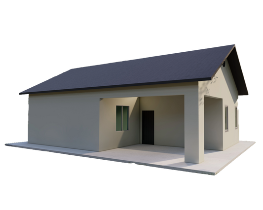 Tiny Home Building Plans - 39'x24' with 750sqft Living Space