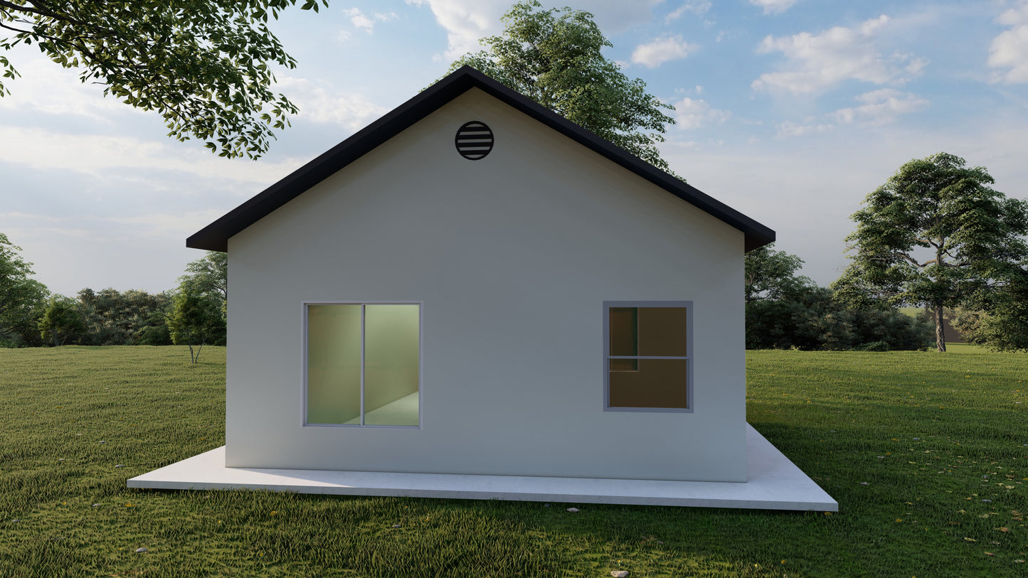 Tiny Home Building Plans - 39'x24' with 750sqft Living Space