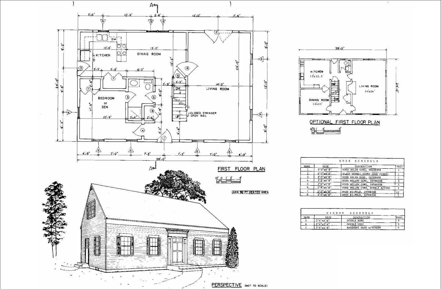 Tiny Home Cabin Plans 24’x38’ Two Story 3 Bedroom - Floor Plans, Elevations, Foundation & More