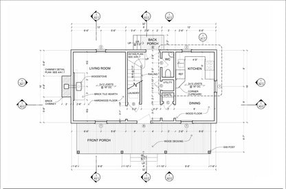 Two-Story 2-Bedroom Home Building Plans | 32'x16' | 1024sqft | DIY Blueprint