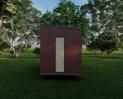 Tiny Home on Wheels Design Plans | 8'x20' | 160sqft | Detailed Floorplan, Elevations, Sections, and More