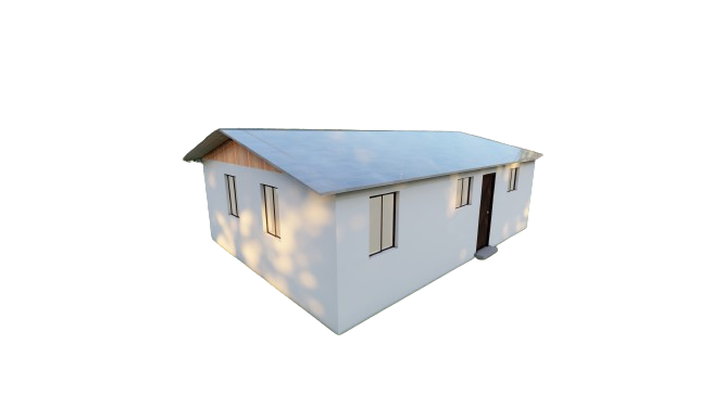 Tiny Home Plans 25’x33’ – 825 sqft Two Bedroom Bungalow Cabin – Building Blueprint with Floor Plan, Elevations, and More