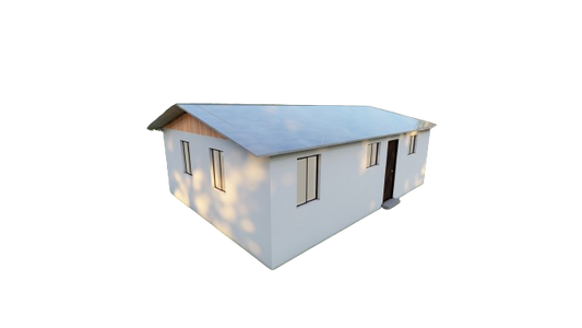 Tiny Home Plans 25’x33’ – 825 sqft Two Bedroom Bungalow Cabin – Building Blueprint with Floor Plan, Elevations, and More