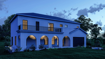 Two-Story 6 Bedroom House Plan – 56x37’ – Includes Floor Plans, Roof Plan, Elevations, & Schedules – Ideal for Your Future Home