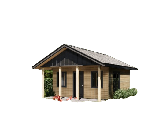 Wood Construction Tiny Home Building Plans - 18' x 18' - 324sqft