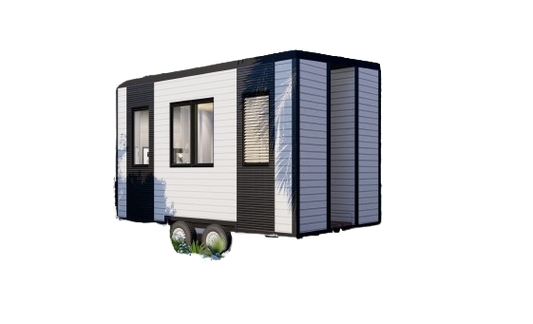 Wood Construction Tiny Mobile Home Design Plans - 15'9" x 7'10" - 124sqft