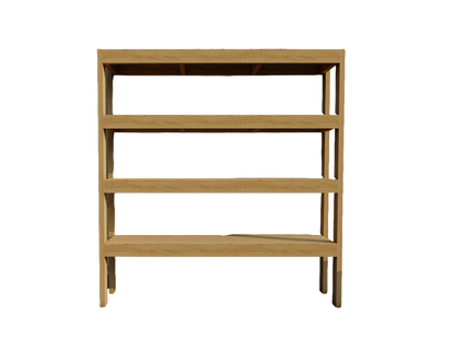 Woodworking Plans for Garage Work Shelf 69"x16"x76" - 4 Shelves, Part & Cut Lists, Step by Step Instructions