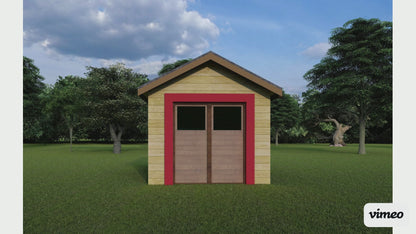 12’x10’ Storage Shed Plans - Detailed Instructions, Tools List, Materials List, Foundation & Structure