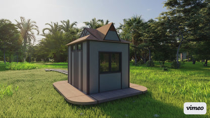 Shed Building Plans - 10'x7.4' with 74sqft Floor Area