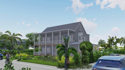 Detailed Farmhouse Plans 42' x 28' – Includes 3 Bedrooms, Kitchen, Living, Family, 3 Baths