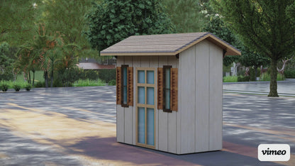 DIY Building Plans for 12'x6' Storage Shed - 32 Sheets, Tools & Materials List, Step by Step Instructions