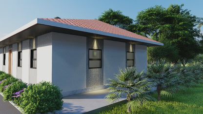26x38 Three Bedroom Tiny Home Plans | Single Story | 936sqft | Small Cabin Blueprints Floorplan