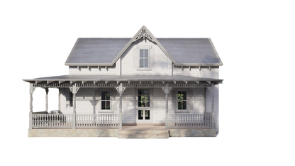 Two-Story 2-Bedroom Home Building Plans | 28'x16' | 956sqft | DIY Blueprint